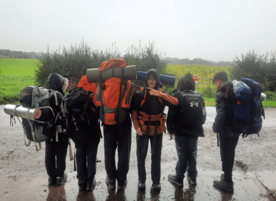 A wet Bronze DofE expedition!